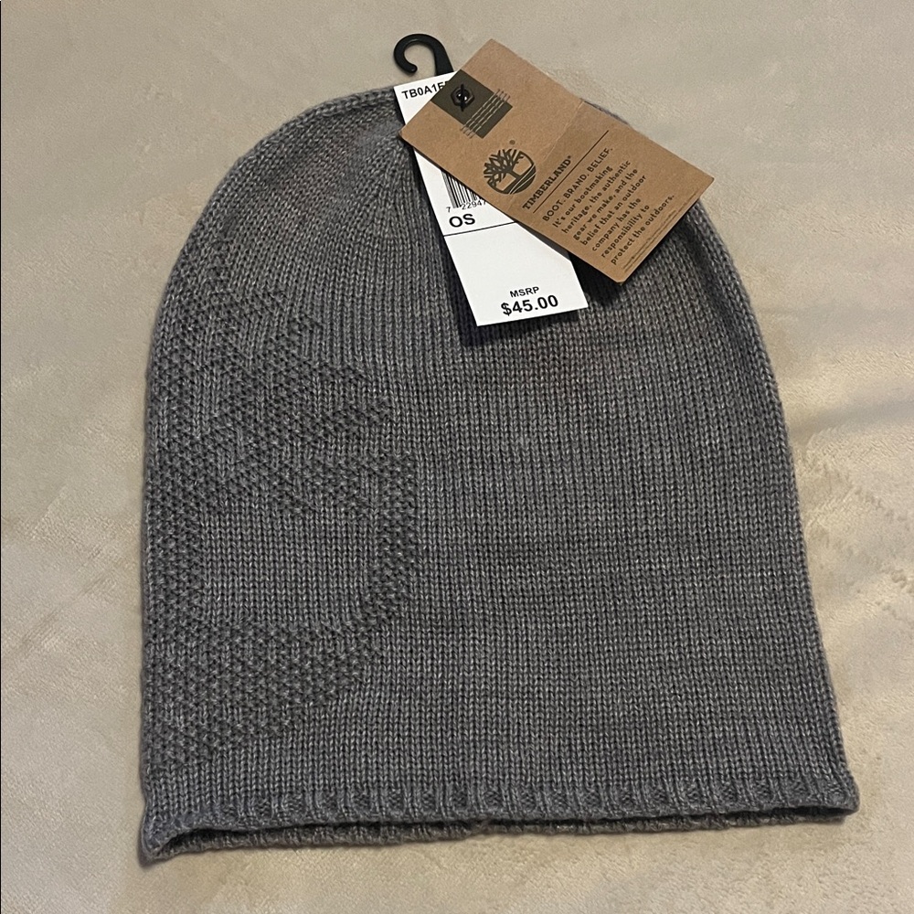 Timberland Charcoal Knit Hat